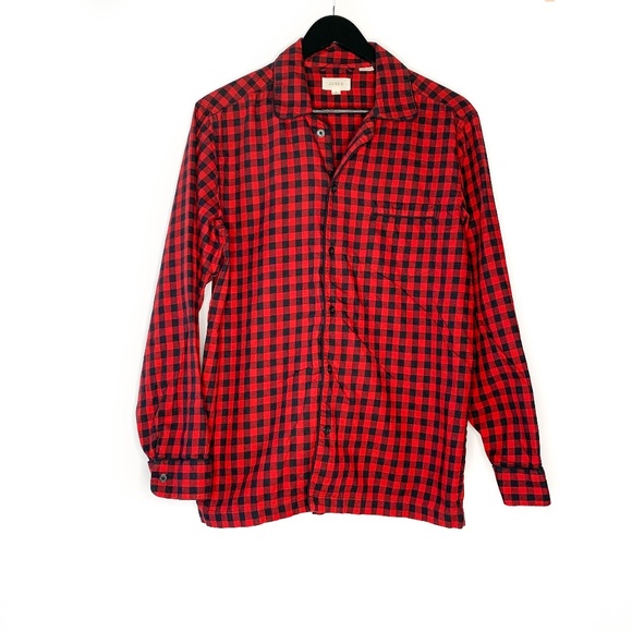 J.Crew Shirt Plaid Flannel Red Black PJ Shirt Sz S